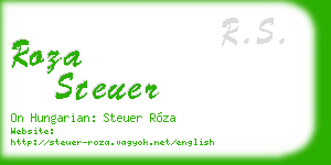 roza steuer business card